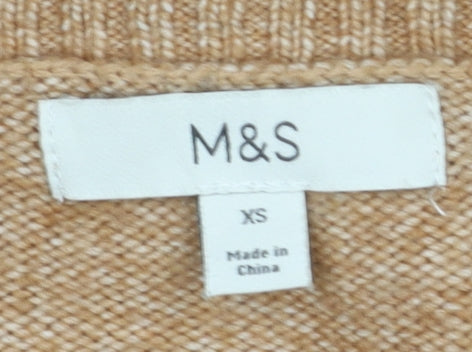 Marks & Spencer Women’s Beige Cardigan XS V-Neck