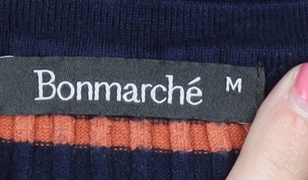 Bonmarché Women's Multicoloured Striped Pullover Jumper M