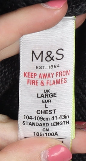 Marks & Spencer Men's Black Cotton Jacket Large