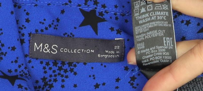 Marks & Spencer Women's Blue Button-Up