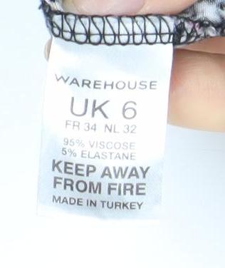 Warehouse Women's Multicoloured Floral Dress Size 6