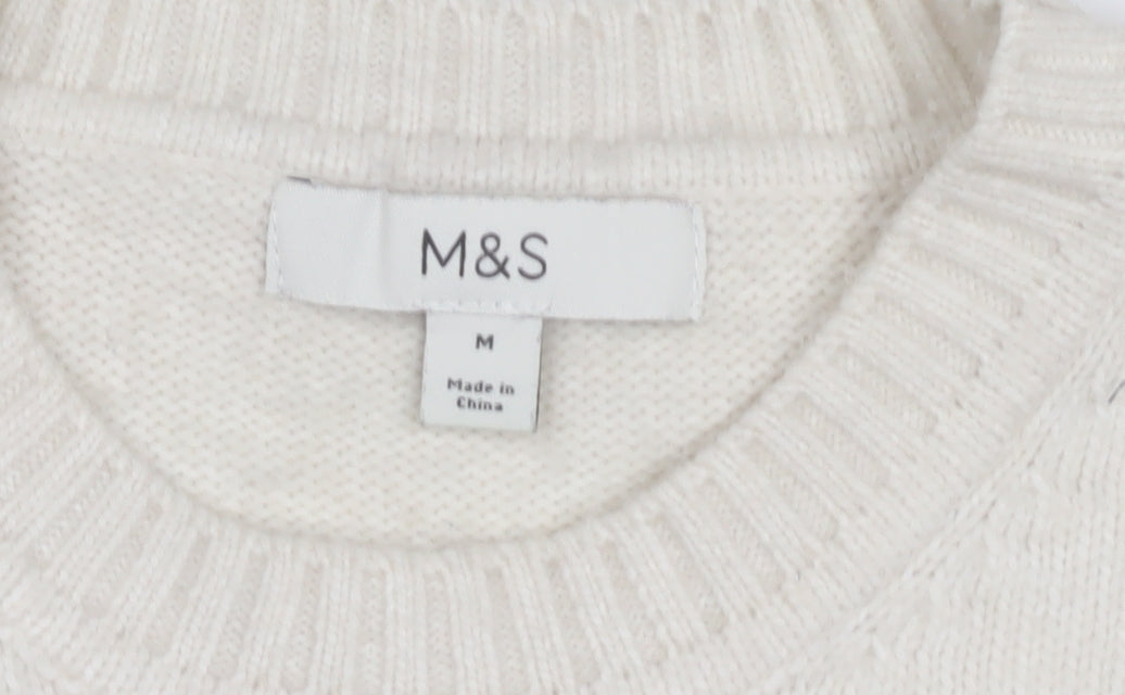 Marks & Spencer Women's Ivory Star Pullover M