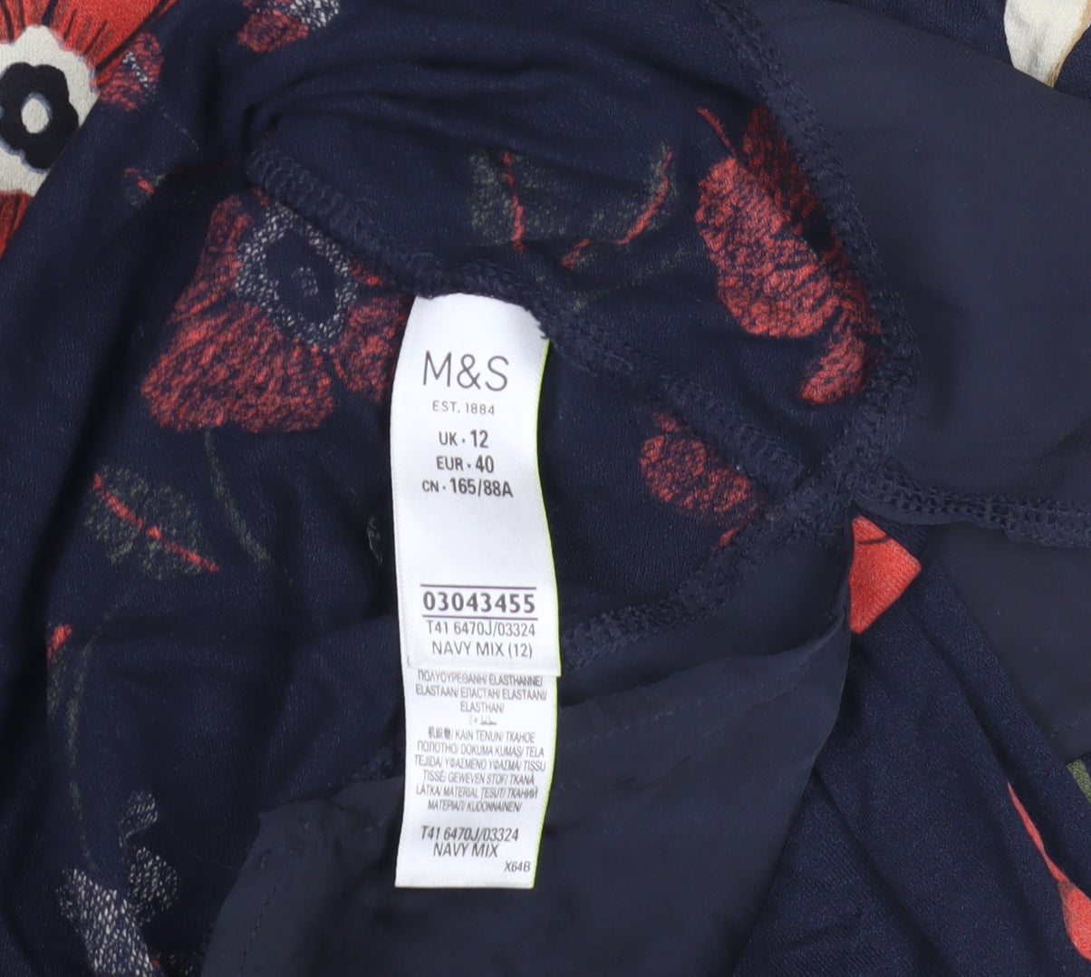 Marks & Spencer Women's Floral Tunic Blouse Size 12