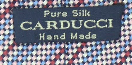Carducci Men's Multicoloured Silk Striped Tie, Handmade