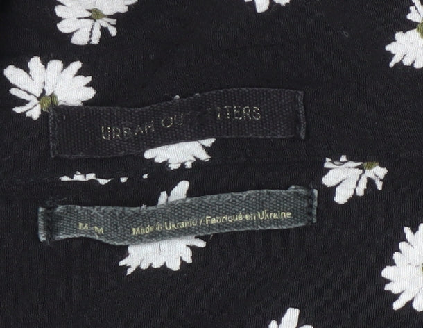 Urban Outfitters Women's Black Floral Dress Medium
