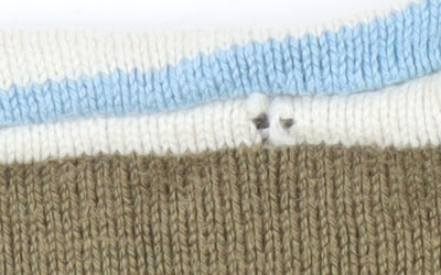 Marks & Spencer Girls Multicoloured Striped Pullover Jumper XS