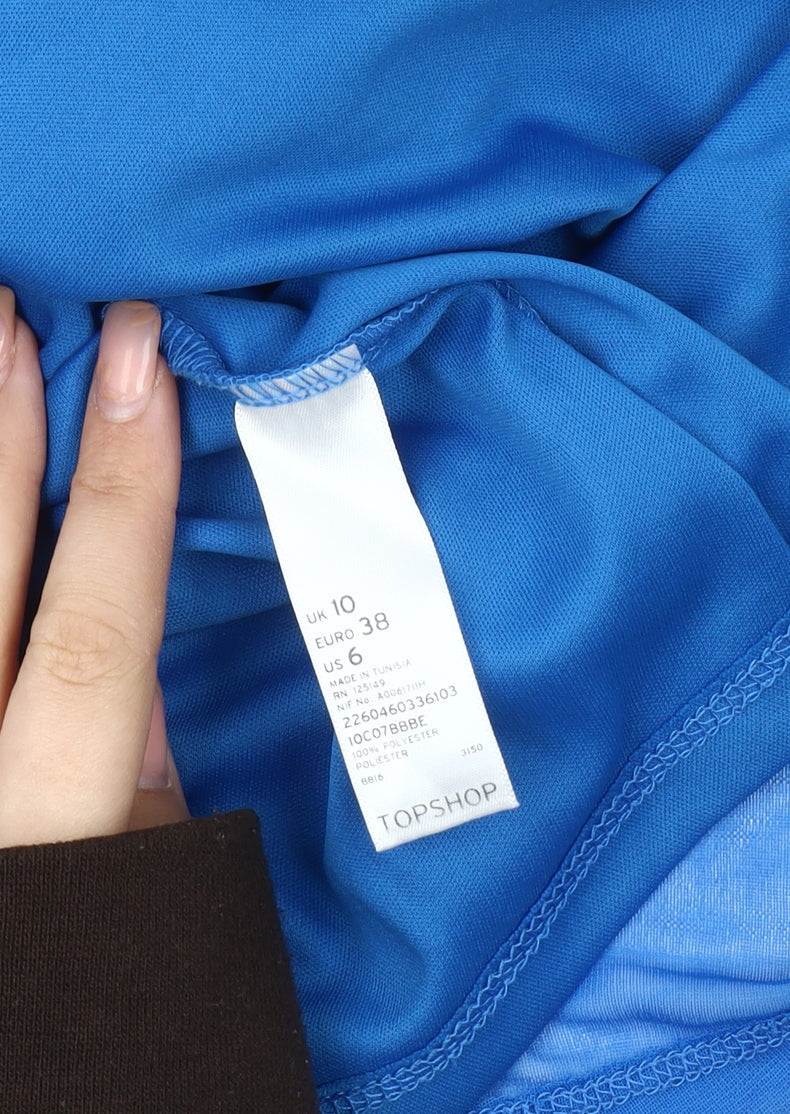 Topshop Women's Blue Halter Dress Size 10