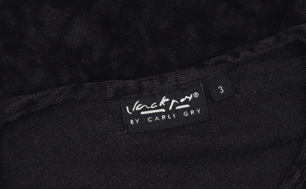 Vackenpol Black Long Sleeve Top for Women in Size 10