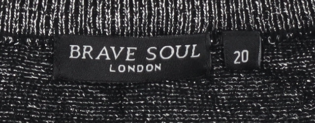 Brave Soul Women's Grey Pullover Jumper, Size 20