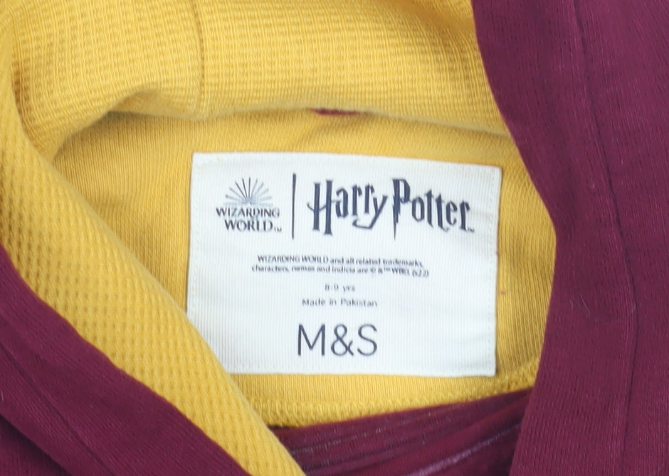 Marks & Spencer Girls Red Harry Potter Pullover Hoodie 8 Years