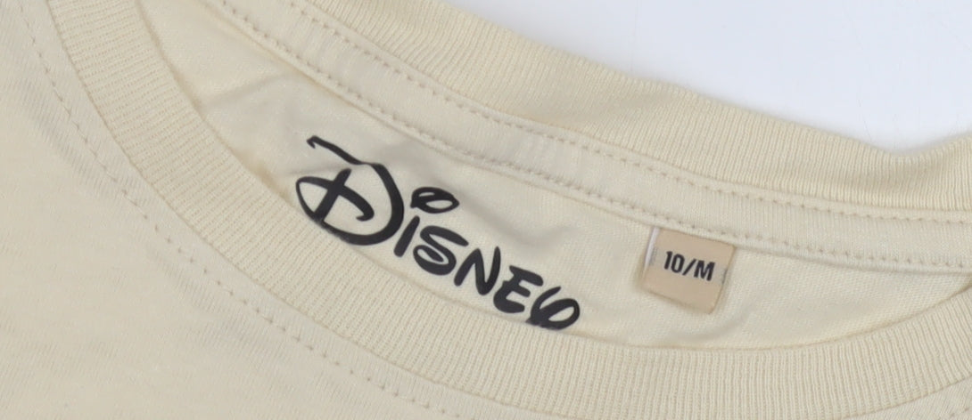 Close-up detail of Disney Beige Minnie Mouse girls’ t-shirt m