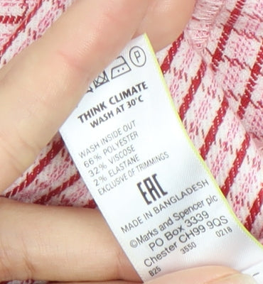 Marks & Spencer Women's Check Pencil Skirt UK 12