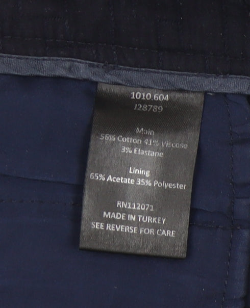 Jigsaw Women's Blue Trousers, Size 10, Cotton Blend