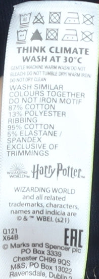 Marks & Spencer Harry Potter Girls Blue Pullover Sweatshirt 8-9 Yrs