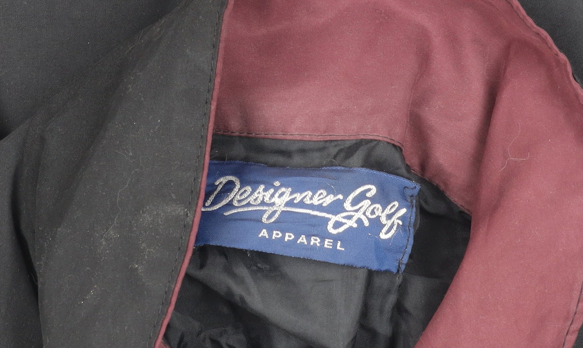 Designer Golf Men's Black Breathable Jacket Size L