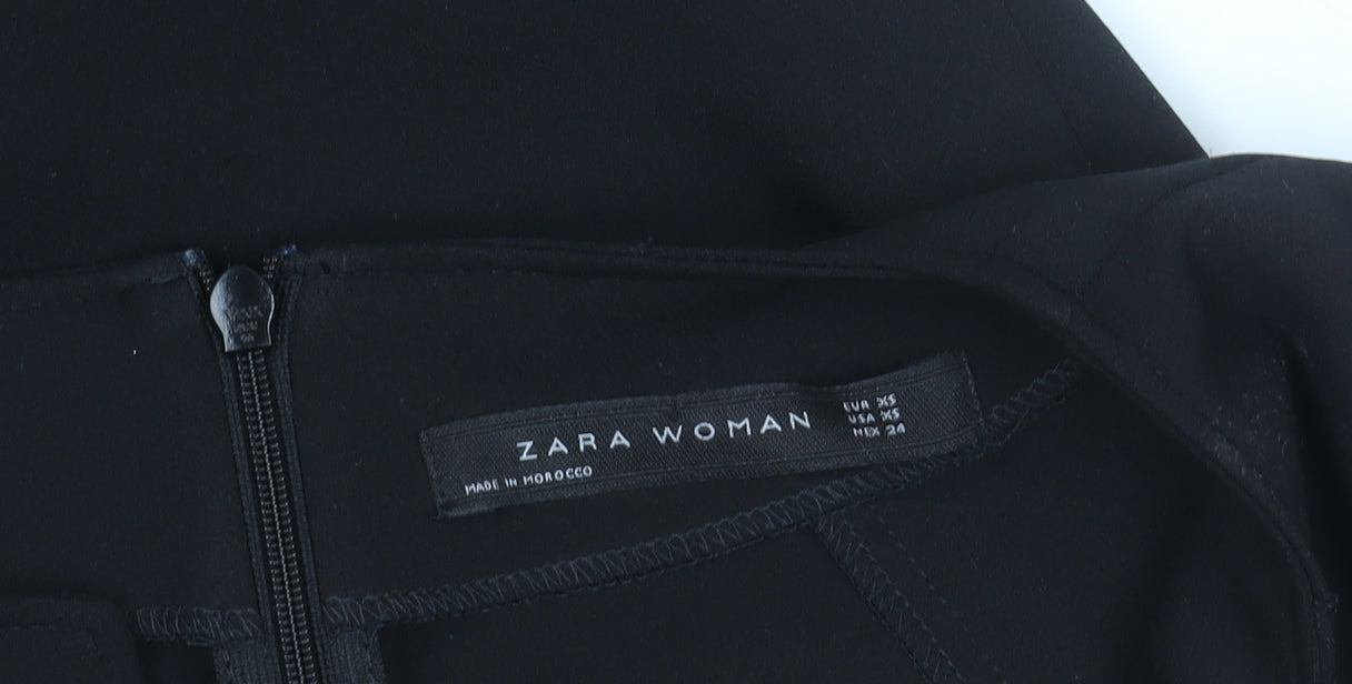Zara Woman Black Sheath Dress XS Women