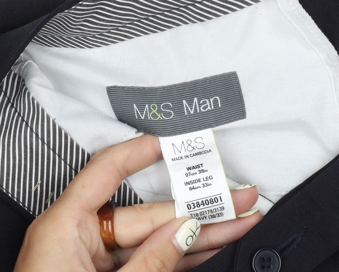 Marks & Spencer Men's Black Dress Pants Size 38