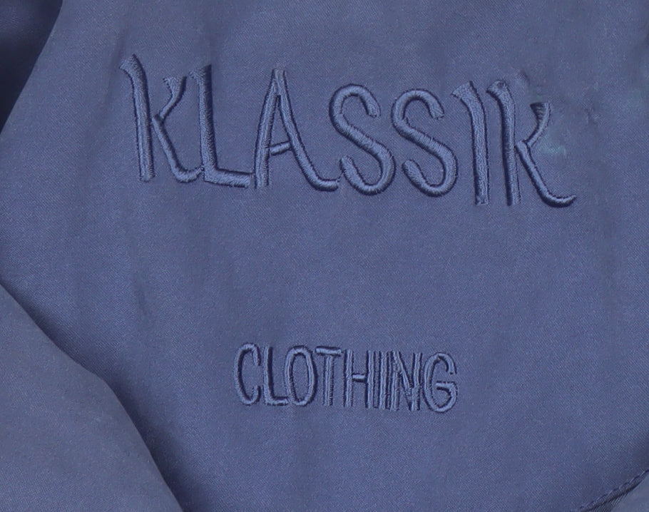 Klassik Women's Blue Hooded Jacket Size 16