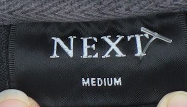 Next Men's Grey Medium 1/2 Zip Knit Sweatshirt