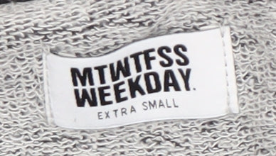 MTWTFSS Weekday Women's Black XS Pullover Sweatshirt