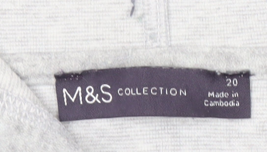 Marks & Spencer Women's Grey Polka Dot Hoodie Size 20