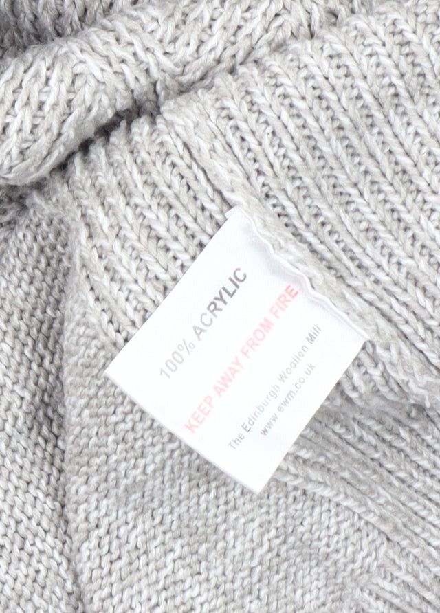 ISLE Women's Grey Knit Pullover Jumper M
