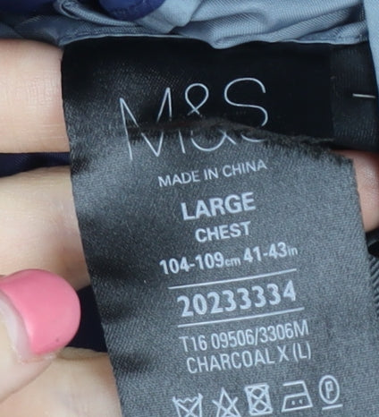 Marks & Spencer Men's arcoal Blazer L - Mid-Length Jacket