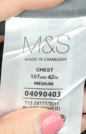 Marks & Spencer Men's Black Blazer, Size 42 M