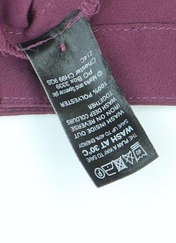 Marks & Spencer Women's Purple Blouse Size 10