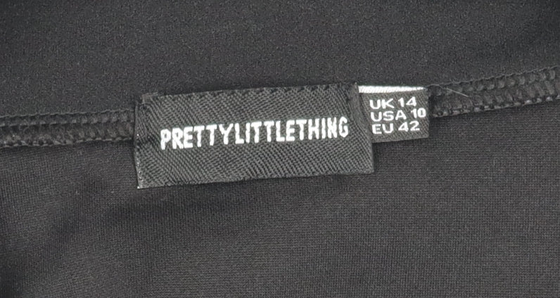 PrettyLittleThing Black Jacket Dress Women Size 14