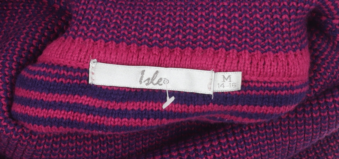 Isle Women's Multicoloured Cowl Neck Jumper - 14-16