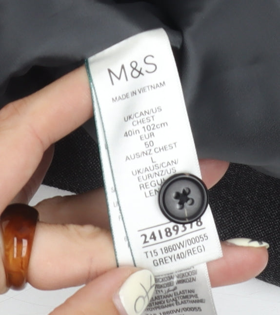 Marks & Spencer Men's Grey Waistcoat 38 Regular Fit