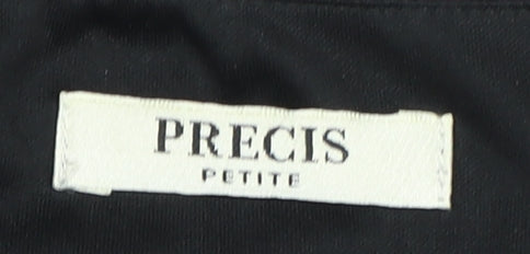Precis Women’s Black Lace Blouse Small 3/4 Sleeves