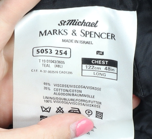 Marks & Spencer Men’s Teal Blazer 48L