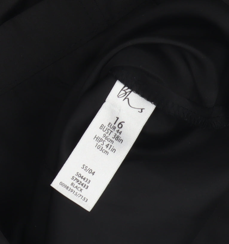 BHS Women's Black Regular Fit Jacket Size 16