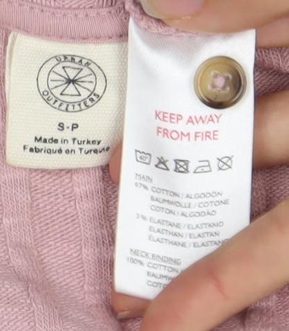 Urban Outfitters Women’s Pink V-Neck Cardigan, Size S