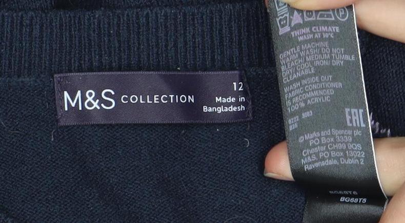 Marks & Spencer Women's Blue Star Knit Pullover - Size 12
