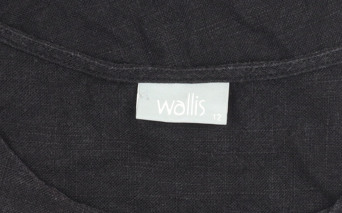 Wallis Women's Black Sleeveless Dress Size 12