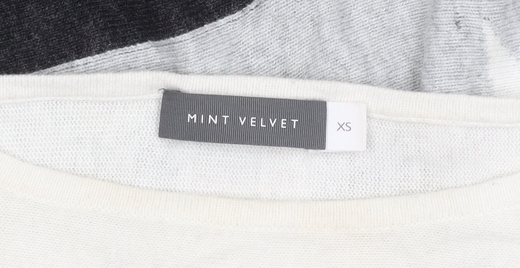 Mint Velvet Women's Grey XS Star Pullover Jumper