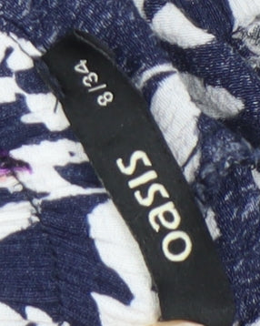 Oasis Women's Blue Floral Leggings Size 8