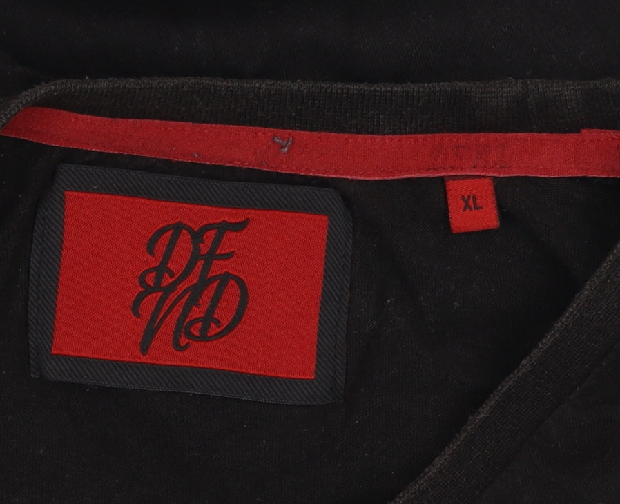 DFND Men's Black Long Sleeve T-Shirt XL