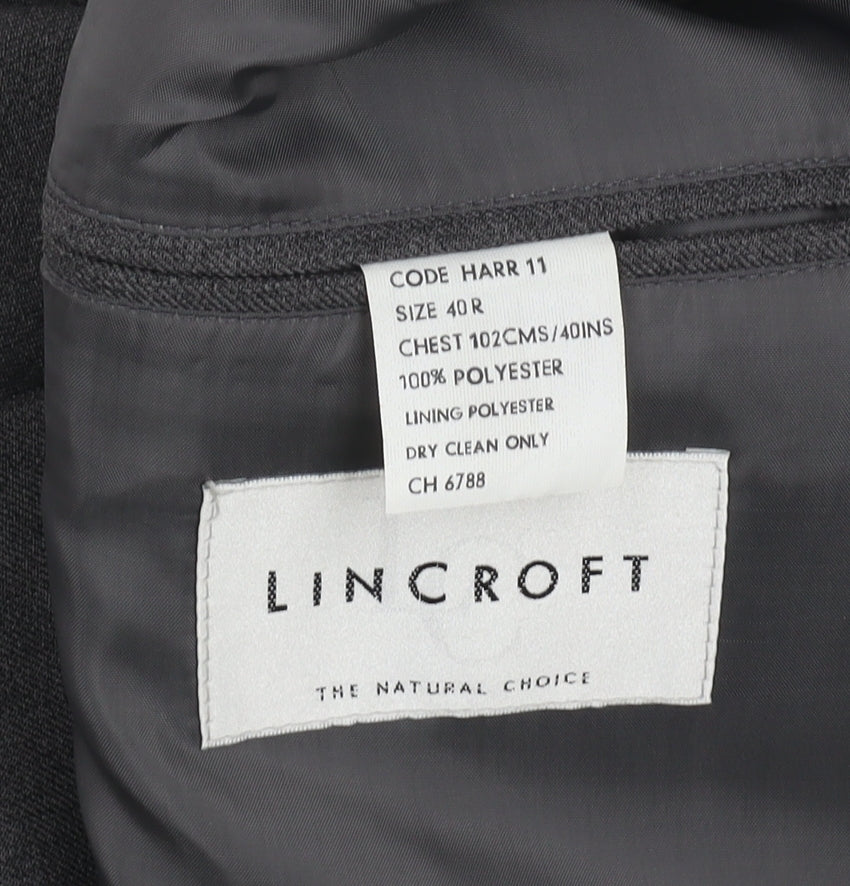 Lincroft Men's Grey Blazer Jacket 40 R Business