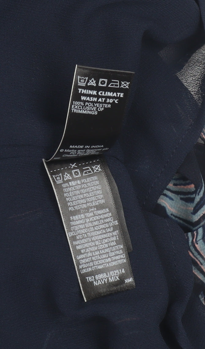 Marks & Spencer Women's Multicoloured Dress - Size 8