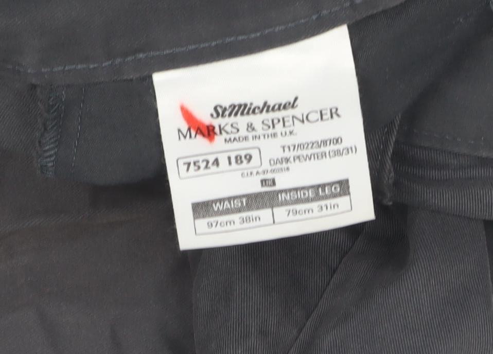 Marks & Spencer Men's Black Trousers 38W 31L