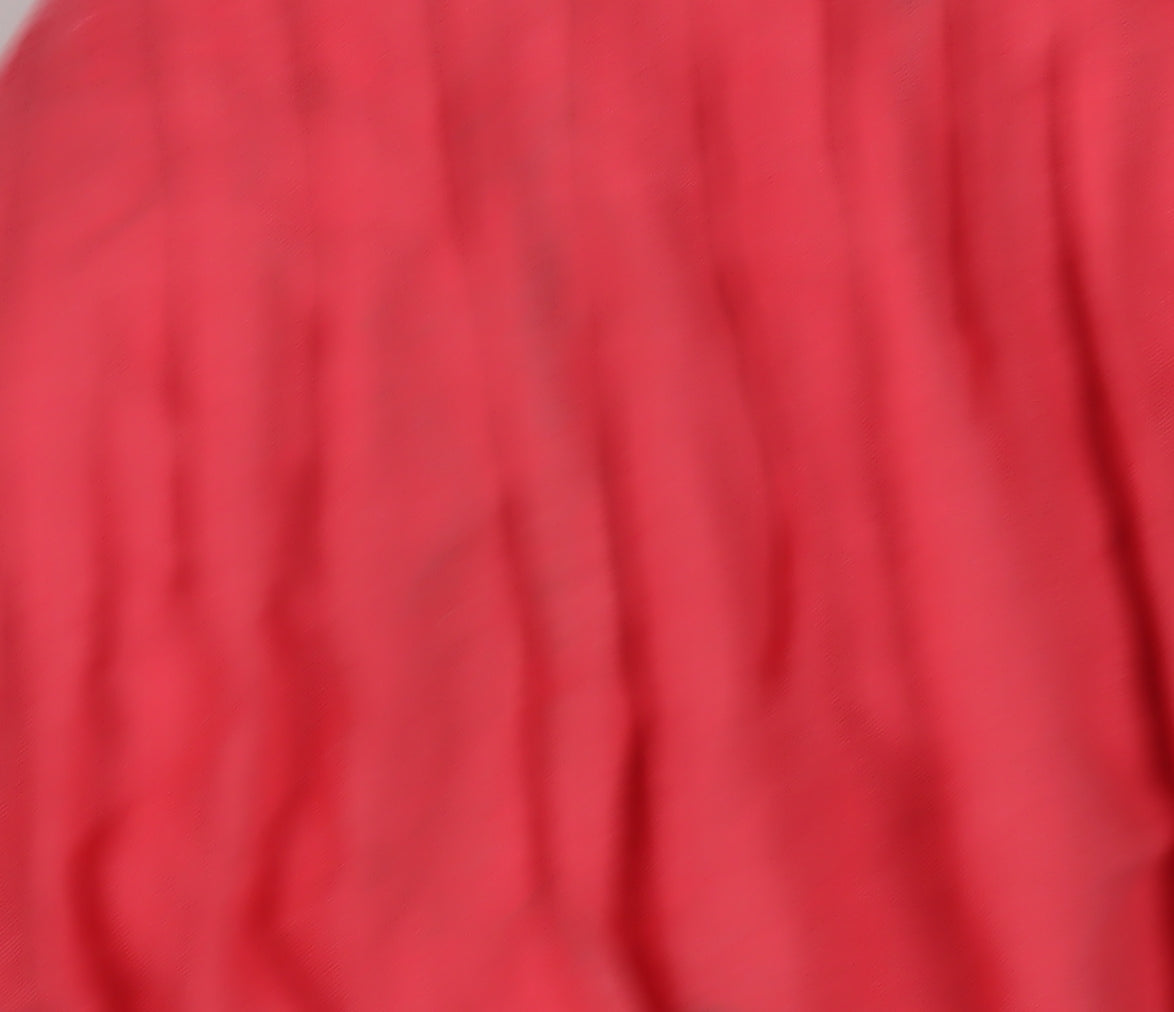 Marks & Spencer Women's Red Pleated Cotton Skirt Size 8