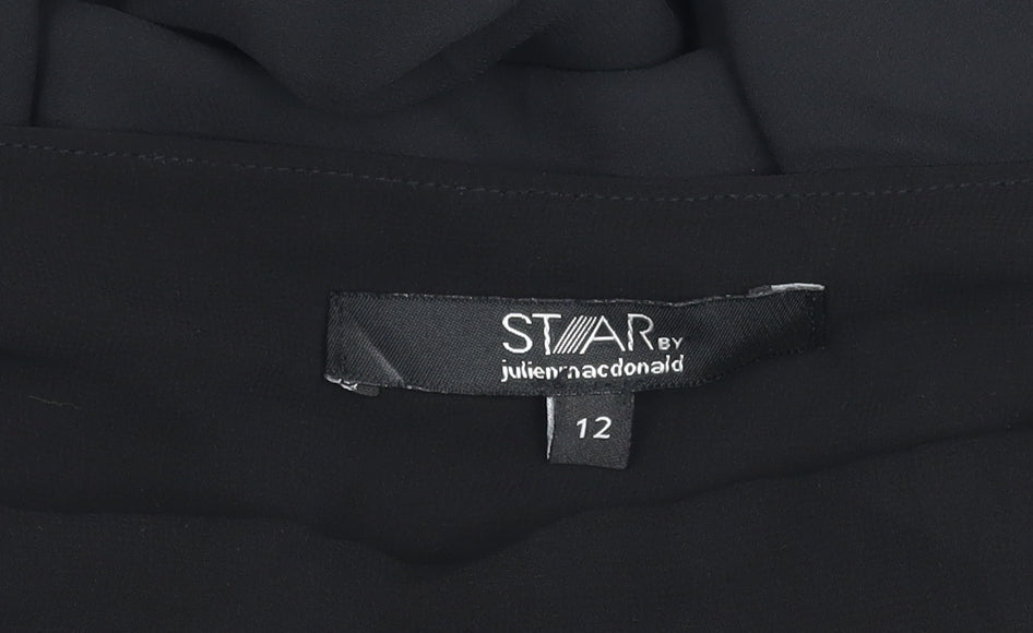 Star by Julien Macdonald Womens Black Camisole Blouse Size 12