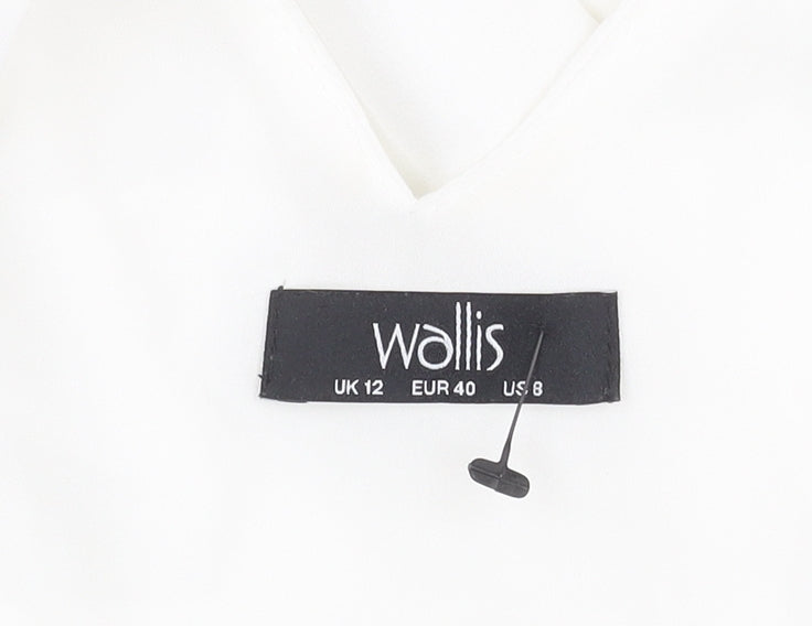 Wallis Women’s White V-Neck Tank Top Size 12