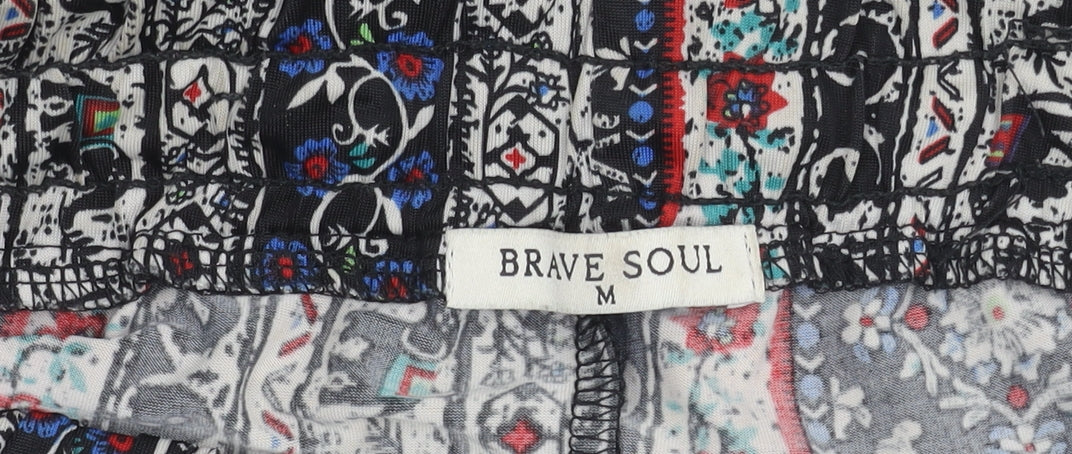 Brave Soul Women's Multicoloured Wide-Leg Trousers - M