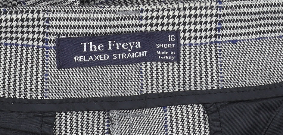 Marks & Spencer Unisex Checked Trousers Size 16