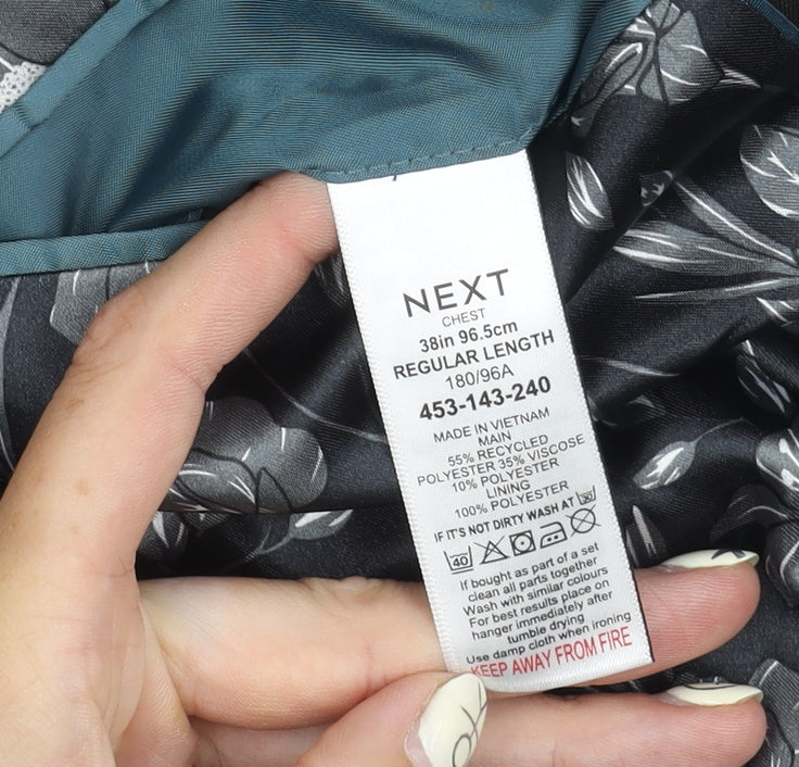 Next Men's Black Blazer, Size 38, Formal Wear